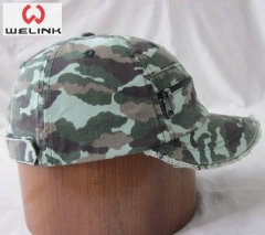 Welink High Quality Camo Cotton Zipper Baseball Cap