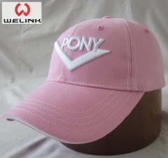 Welink High Quality PONY Embroidery Logo Cotton Baseball Cap