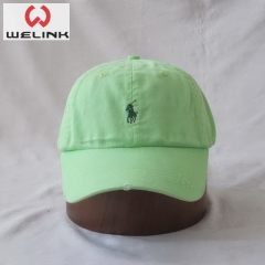 Welink High Quality Logo Embroidery Cotton Bright Color Cotton Baseball Cap