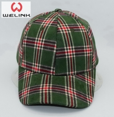 Cotton Twill Checked Dad Cap