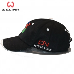 Custom Embroidery 6 Panels Black Baseball Cap