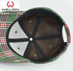 Cotton Twill Checked Dad Cap