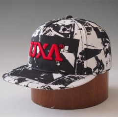 Hot sale poly 100% abstraction custom 3D embroidery snapback cap and hat