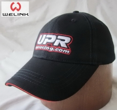 Welink High Quality Embroidery Custom Logo Sandwich Brim Cotton Baseball Cap