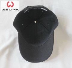 Unisex Black Embroidery Sport Dad Hat
