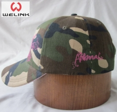 Welink High Quality Print Logo Camo Cotton Baseball Cap