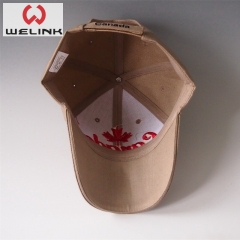 Custom 3D Embroidery Maple Dad Hat Sport Baseball Cap