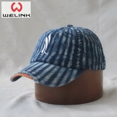 Welink High Quality Strip Washed Embroidery Logo Baseball Cap