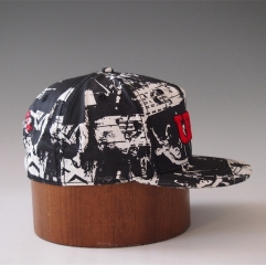 Hot sale poly 100% abstraction custom 3D embroidery snapback cap and hat