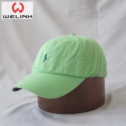 Welink High Quality Logo Embroidery Cotton Bright Color Cotton Baseball Cap