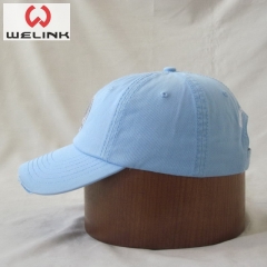 Welink High Quality Custom Logo Cotton Embroidery Fabric Patch Baseball Cap