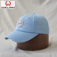 Welink High Quality Custom Logo Cotton Embroidery Fabric Patch Baseball Cap