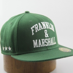 Custom embroidery sport cap dad hat green fashion hip pop hat snapback cap
