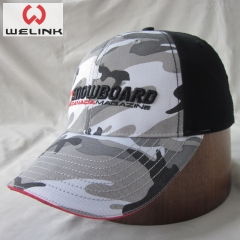 Welink High Quality Embroidery Logo Camo Cotton Baseball Cap