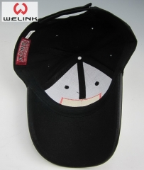 PU Leather Brim Patch Logo Embroidery Dad Cap