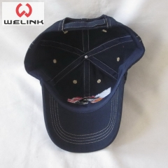 America Flag Embroidery Cotton Twill Baseball Cap