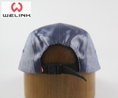 Five panel caps Men and women can wear fashionable patent leather casual hats