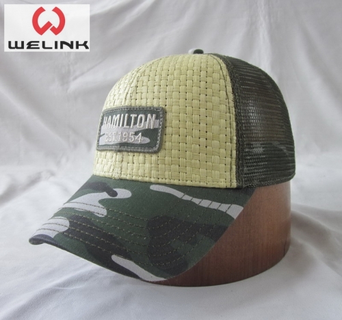 Fashion Popular retro baseball camouflage trucker hat