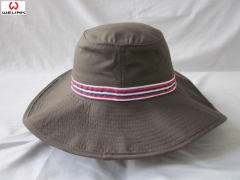 Hot Sale Wholesale Custom Logo Adjustable Stripe Bucket Cap
