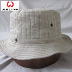 Flat Top Leisure Style Custom Logo Bucket Cap Fisherman Hat