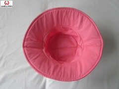 Embroidery Flat Top Sunshade Foldable Bucket Cap Fisherman Hat