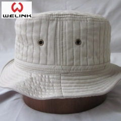 Flat Top Leisure Style Custom Logo Bucket Cap Fisherman Hat