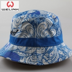 Manufacturer Price Full Printing Flower Fisherman Hat Bucket Cap