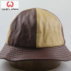 PU Leather Fisherman Hat Bucket Cap