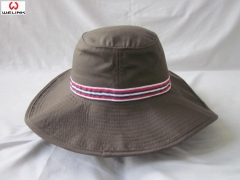 Hot Sale Wholesale Custom Logo Adjustable Stripe Bucket Cap