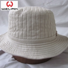 Flat Top Leisure Style Custom Logo Bucket Cap Fisherman Hat