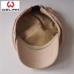 Linen Plain Adjustable Custom Logo Ivy Hat And Cap