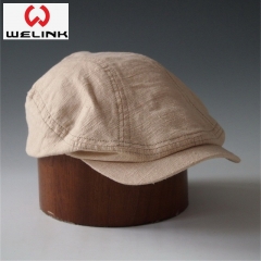 Linen Plain Adjustable Custom Logo Ivy Hat And Cap