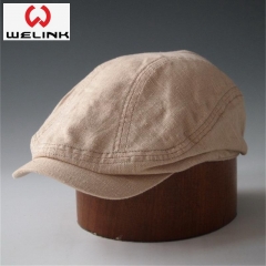 Linen Plain Adjustable Custom Logo Ivy Hat And Cap