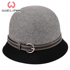 Latest fashion custom elegant women wool bucket hats felt hat