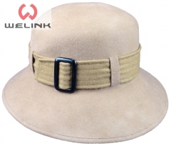 Custom design 100% wool felt bucket hat