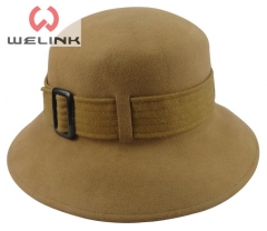 Custom design 100% wool felt bucket hat