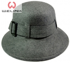Custom design 100% wool felt bucket hat